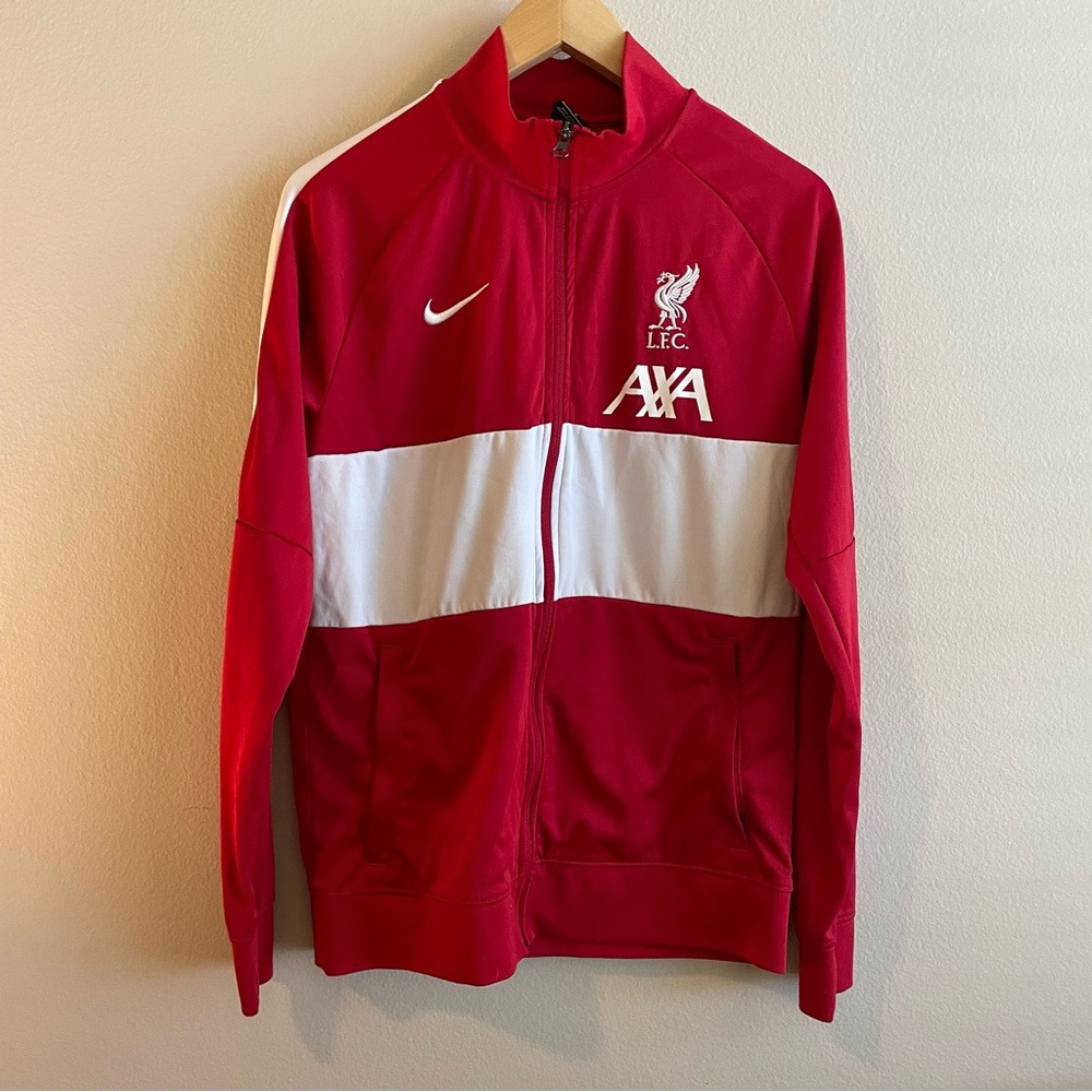 Nike Liverpool fc red zip up jacket size medium